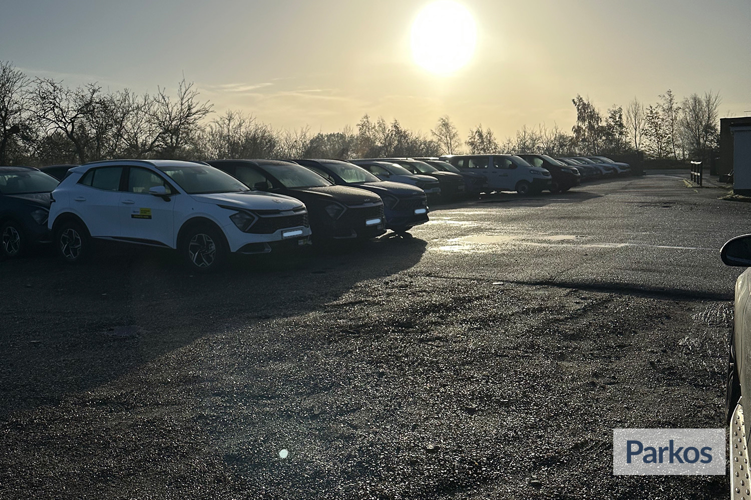 Car park at Stansted airport terminal