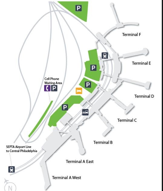 Philadelphia Airport Terminal Map American Airlines