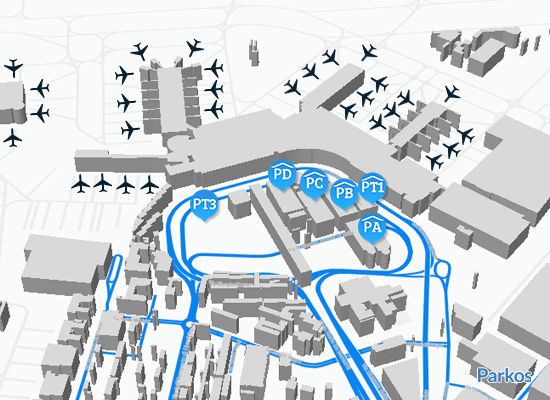 map parking Fiumicino