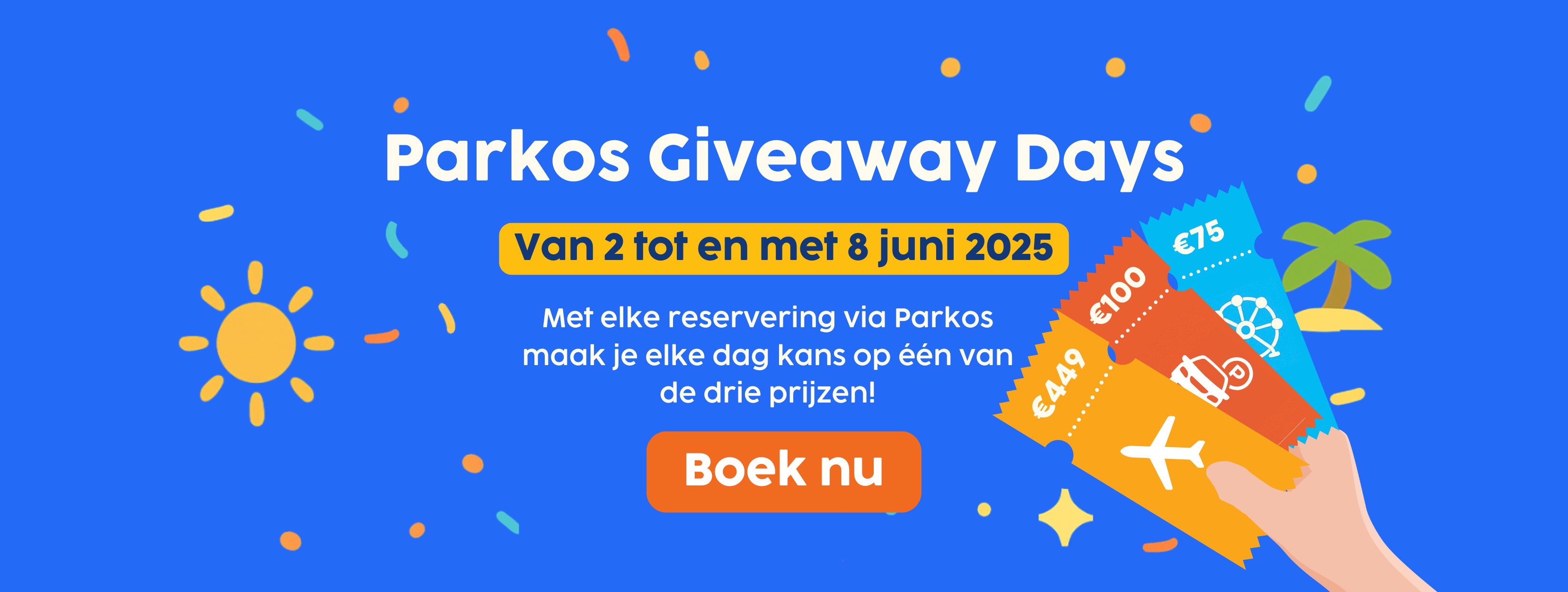 Parkos Giveaway Days Banner